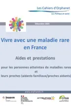 Couverture du Cahier Orphanet 2025 Vivre avec une maladie rare