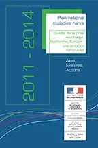 Couverture du Plan national maladies rares 2011-2014